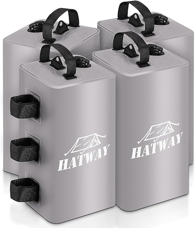 Canopy Water Weight Bag,88 LBS Water Tent Weights Set of 4 Leg Weights for Pop Up Canopy,Gazebo,Canopies,Tent-4 * 10L-Gray