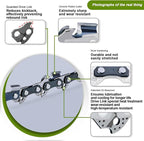 3-Pack 14 Inch Chainsaw Chain for Ryobi RY3714, RY405010, RY40503, RY405100, RY40530, RY43006 Chainsaw - 3/8"LP - .050" - 52 DL