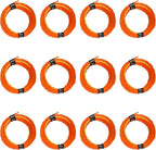 Quintillus 12-Pack 095 Trimmer Line Heavy Duty, Weed Wacker String for Gas and Electric Grass Trimmer and Brushcutters, Pre-Cut Dual Color 3-Section Fast-Positioning Twisted Trimmer Line 14FT
