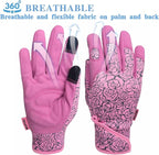 Thorn Proof&Puncture Resistant Gardening Gloves with Grip,Garden Glove for Women, Leather Yard Work Gifts