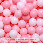 GOGOSO Ball Pit Balls Crush Proof Non-Toxic Plastic Balls Babies Kids Toy Bulk Pack 170pcs 2.2inchs