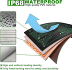Besitio Seedling Heat Mat 6 Pack,10" x 20.75" Greenhouse Heater, MET Certified Germination Heat Mat, for Greenhouse Seedling, Seeding, Home Gardening Seeding Starter