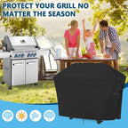 Kingling Grill Cover Fits for Traeger Woodridge Pro/Elite, Napoleon Rogue PRO-S 625, Prestige 500 RSIB Grills Waterproof Grill Cover 68 Inch BBQ Grill Covers for 7-Burner Gas Grill & Griddle