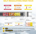 TDSF1 125ft Roof and Gutter Heat Tape, Self-Regulating, ETL Certified, for Effective Pipe and Roof Ice Prevention, 120V