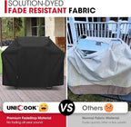 Unicook 52 Inch Grill Cover for Weber Spirit 200 and 300 Series, Gas BBQ Cover for Outdoor Grill, Heavy Duty Waterproof Fade Resistant, Compared to Weber 7106
