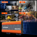 1080W Pure Sine Wave Inverter 12V to 110V Ultra Quiet, Game-Changing Design | 12V to 110 Converter for Home, RV, Camping, Off-Grid & Outdoor Adventures丨DC to AC (LGE-12V-1080Ti)