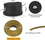 eaacaa 2025 Upgrade DWZSTH999 Quickfeed String Trimmer Head for Dewalt 20V 40V 60V Replacement Cordless Trimmers and DWO1DT802 Trimmer Line 225ft by 0.080-Inch