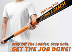 5-30 ft Pole Saw for Tree Trimming // Manual Telescopic Long Pole Tree Trimmer // Tree Trimming Saw with Extension Pole // The Ultimate Telescoping Palm Tree Pruner Long Pole Saw