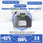 【Upgrade!】 40V 6.0Ah Replacement Battery for Snow Joe/Sun Joe Ecosharp 40V Tools Lithium-ion Battery Snow Blower Lawn Mower Pressure Washer. 40V Wireless iON Models