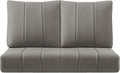 Luxury 24x24x6 Inch Kitty Outdoor Seat Cushions - Set of 2 Water Resistant Patio Chair Comfortable Cushion for Rattan Dining Rocker Glider Chairs Loveseat Couch Sectional Sofa - Grey