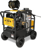 4000 PSI 4 GPM ZONSEN 459cc 15HP E-Start Gas Engine Power Hot Water Pressure Washer with Hose Reel, Model HPW40D