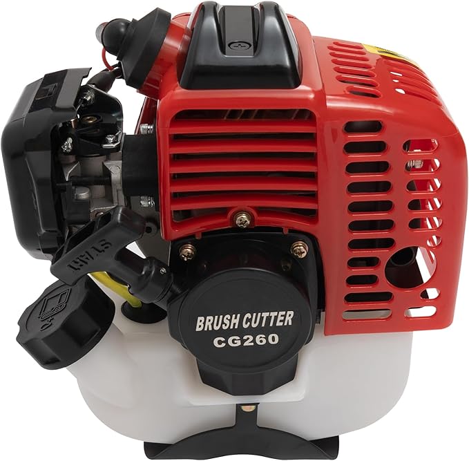 Weed Trimmer/Grass Cutter/Lawn Edger, 26CC 0.65KW 8500r Single Cylinder Air Cooled 2-Cycle Gasoline Engine with 2 Blade Heads, Handle & Shoulder Strap