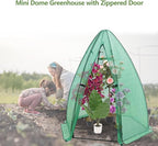 Greenhouse for Outsides, 54”x 54”x 71” Heavy Duty Green House Tent with Durable PE Cover, Garden Plant Protector with Zippered Door Mesh Window for Vegetables Flowers Fruits Herbs,Green