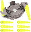 2-In-1 Pivoting Fixed Line And Bladed Head for 8V, 24V & 40V Strimmers, Fits RY40210, RY40210A, ACFHRL2 AC052N1