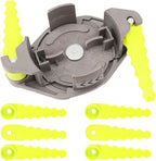 2-In-1 Pivoting Fixed Line And Bladed Head for 8V, 24V & 40V Strimmers, Fits RY40210, RY40210A, ACFHRL2 AC052N1