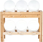 Greenes Fence Six Bucket Cedar Storage Shelves, 44 in. x 16 in. x 30 in. - Made in USA with North American Cedar