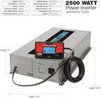 Tundra S Series - DC/AC Truck Power Inverter - Pure Sine Wave 2500W / 12V DC to 120V AC - S2500