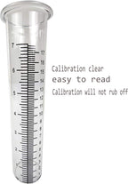 JOYBee 7inch Garden Glass Rain Gauge Replacement Tubes for Yard Garden Outdoor(Pack of 2)