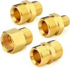 GASHER 4Pcs Brass M22 Pressure Washer Fitting Kit Used To Connect with Power Washer Guns,Hoses Pumps