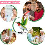 Nacome Metal Hummingbird Statues for Garden Decor: Outdoor Sculptures Clearance Lawn Ornaments for Patio Balcony Front Backyard - Unique Gifts for Grandma Mom