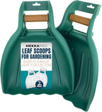 MEKKAPRO Leaf Scoops and Claws V2.0, 1-Pair (2 Pieces), Sturdy Ergonomic Grip Leaf Rake, Large Hand Held Garden Rake Grabbers for Leaf, Garden Claw for Lawn Grass Removal