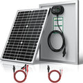 SUNER POWER 12V 20W Solar Battery Charger Maintainer PRO, Built-in UltraSmart MPPT Charge Controller, Waterproof 20 Watt Solar Panel Charging Kit for 12Volt AGM, Deep Cycle, Lead-Acid, Lifepo4 Battery