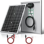 SUNER POWER 12V 20W Solar Battery Charger Maintainer PRO, Built-in UltraSmart MPPT Charge Controller, Waterproof 20 Watt Solar Panel Charging Kit for 12Volt AGM, Deep Cycle, Lead-Acid, Lifepo4 Battery