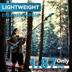 6 Inch Electric Pole Saw for Tree Trimming, 2-in-1 Cordless Mini Chainsaw for Garden Yard Wood Cutting Lightweight with Dual Batteries for Women