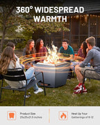 LEGACY HEATING Smokeless Fire Pit, Portable Outdoor Firepits 25 inch, Carry Handle for Backyard Patio Camping Bonfire, Stainless Steel, Ideal for 6-12 People, 46.74 lbs, Blue, Cyberpit One Pro