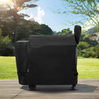 Unicook Pellet Grill Cover Compatible with Traeger Pro 34/780 Series, Texas, and Pit Boss 820, Heavy Duty Waterproof Wood Pellet Smoker Cover, Fade Resistant Full Length BBQ Grill Protector, Black