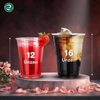 ECO SOUL 100% Clear Compostable Party Cups | (1000 Count, 12 oz) | Disposable | Biodegradable | Plant Based Eco-friendly Alternative to Paper & Plastic Cups | For Weddings & Gatherings