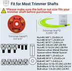 Universal Weed Eater Head, Easy Load String Trimmer Head Replacement Weed Wacker Head for Echo, Ego, Dewalt, Stihl, and Husqvarna, Includes 12pcs 1FT-0.095" Trimmer Line