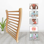 Sauna Backrest Ergonomic S-Shape Support Backrest, Canadian Hemlock Wood Sauna Accessories for Barrel and Infrared Sauna, Pack of 1, Small, 13" W*20.47" H