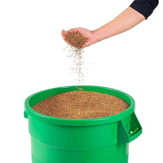 20 Gallon Trash Can With Lid Round Ingredient Storage Containers Recycling Bin Kitchen Garbage Can Office Garbage Can Trash Barrel Plastic Barrel Yard Waste Bin Outdoor Trashcan (10, Green)