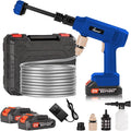 Power Washer,1200 PSI Cordless Pressure Washer with 2×21V Battery&6-in-1 Multi-Function Nozzle,Portable Pressure Washer Suitable for Cleaning Vehicles, patios, Glass, Floors, and Watering Plants