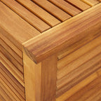 Wooden Garden Storage Box with Louver, Outdoor Cabinet Patio Storage Container for Furniture Tools, 23.6"x19.7"x22" Solid Wood Acacia,-128