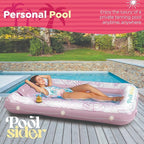 Premium Inflatable Tanning Pool Lounger | Large Inflatable Tanning Bed for Adults - 4 in 1 Multipurpose Suntan Tub | Pool Floats Adults, Inflatable Pool Float | Tanning Float - Sunbathing Pool Raft