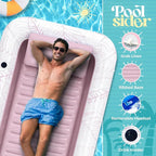 Premium Inflatable Tanning Pool Lounger | Large Inflatable Tanning Bed for Adults - 4 in 1 Multipurpose Suntan Tub | Pool Floats Adults, Inflatable Pool Float | Tanning Float - Sunbathing Pool Raft