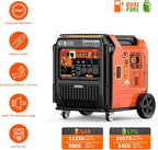 AIVOLT 11250 Wattages Dual Fuel Portable Inverter Generator Super Quiet Gas Propane Powered Remote/Electric Start Outdoor Generator ATS Ready for Home Backup, RV, Jobsite, 50 State & CARB Compliant