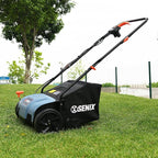 SENIX 12 Amp 13-Inch Corded Electric Dethatcher and Scarifier with Collection Bag,Lawn Care Equipment for Removing Thatch and Improving Yard Growth,Garden Tool Gifts(SCE12-L1)