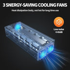 3000 Watt Power Inverter Car/Home 12V DC to 110V/120V AC Converter with 2 AC Outlets, USB & Type-C Port Car Inverter Peak Power 6000W for RV,Truck,Off-Grid Solar System with Remote Controller-Orange