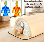 HNZXIB Far Infrared Dry Sauna for Personal Home Spa 360° Full-Body Sauna Dome Warming with Carbon Ceramic Heaters & Stones 10 Min Preheat, 1200W 110V 1 Person Zero EMFs
