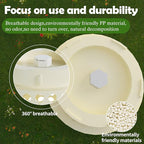 Underground Worm Farm, Garden Mini vermicomposting bin for use in Outdoor Gardening from Kitchen Food Waste, with Holes and lid, White (11.81x4.3x4.3IN)
