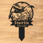 Custom Turtle Metal Memorial Plque,Personalized Turtle Remembrance Stake,Turtle Loss,Grave Markers,Outdoor Garden Decor,Yard Sign turtle 16inch