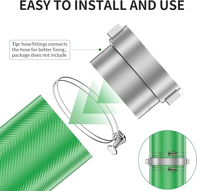 2" x 200' Pool Backwash Hose: Pool Drain Hose, Sump Pump Hose with Heavy-Duty 3-Layer, Lightweight, Kink-Resistant for Pool Drain, Irrigation