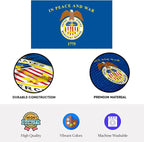 AGAS United States Merchant Marines Flag 2x3 Ft - Printed 200D Nylon Canvas Header Two Brass Grommets US Merchant Marines USMM Flag