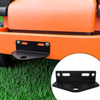 Universal Zero Turn Lawn Mower Trailer Hitch 5 Inch Heavy Duty Steel - Including Installation Hardware (Black)