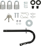ECOTRIC 10pc 3 Place Weed Eater Rack Carrier Mount On Landscape Truck Trailer Enclosed Trimmer Rack Holder w/Lock Pair