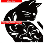 URATOT 3 Pack Metal Cat Garden Statues Black Cat Silhouette Cats Decorative Stakes Garden Outdoor Statues Animal Stakes for Yard Decor and Lawn Ornaments