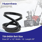 2PCS 954-04050 754-04050 Snow Thrower Auger Drive Belt for MTD(1/2" x 35")